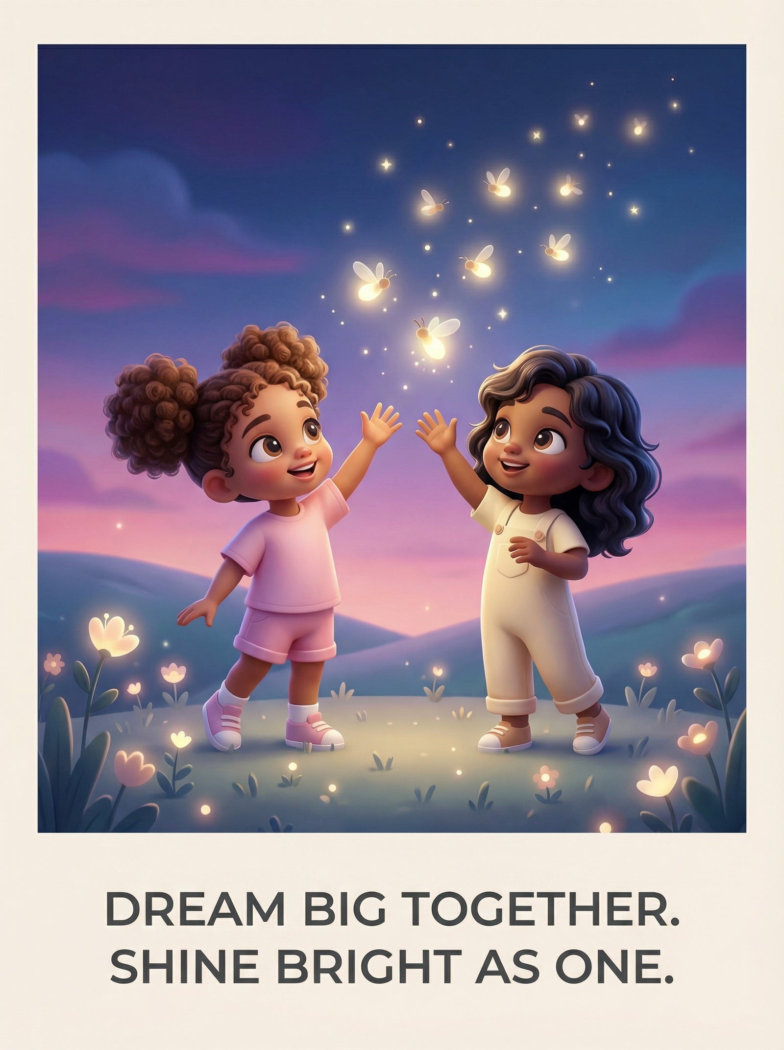 Poster in black frame