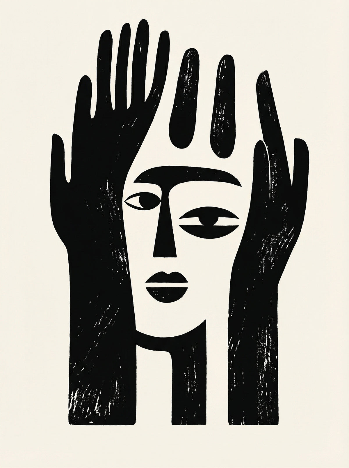 Poster in black frame