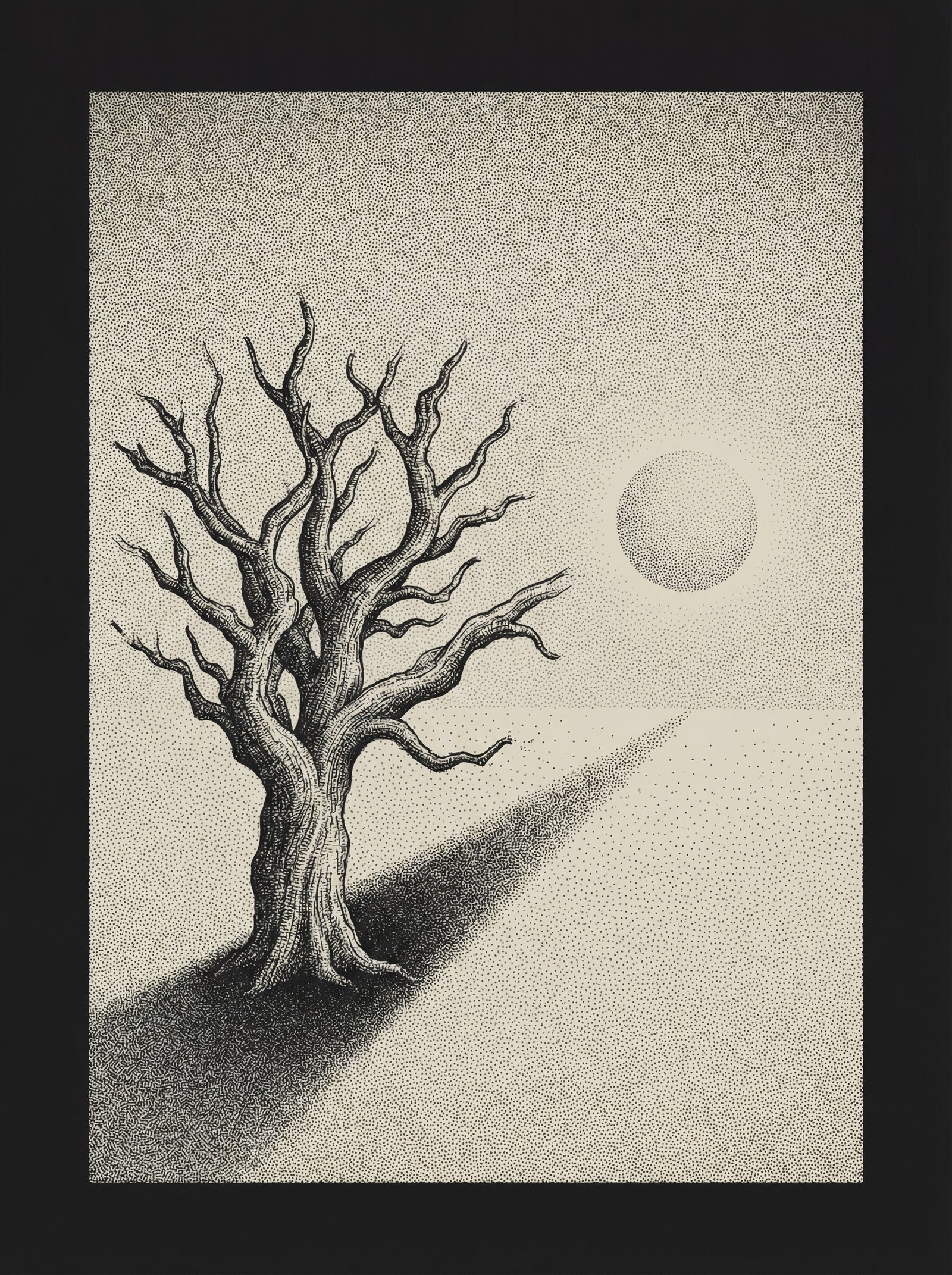 Poster in black frame