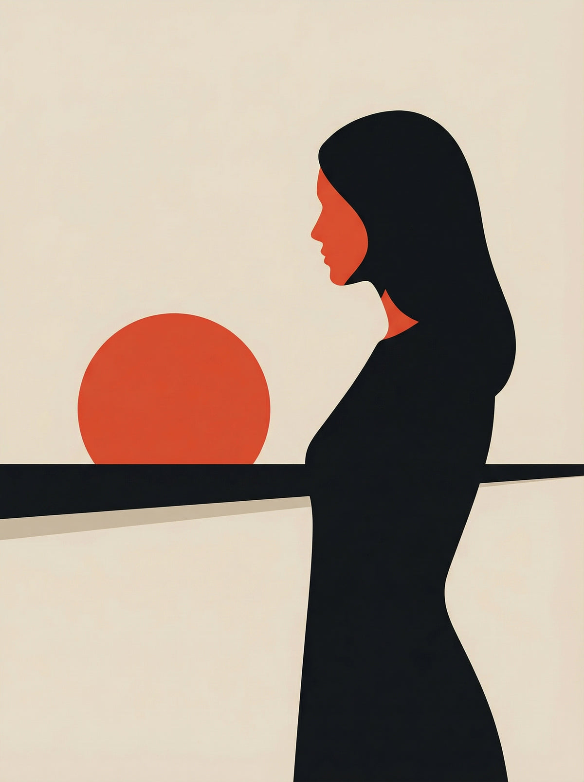 Poster in black frame