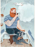Skipper and Dog Poster – poster and art print
