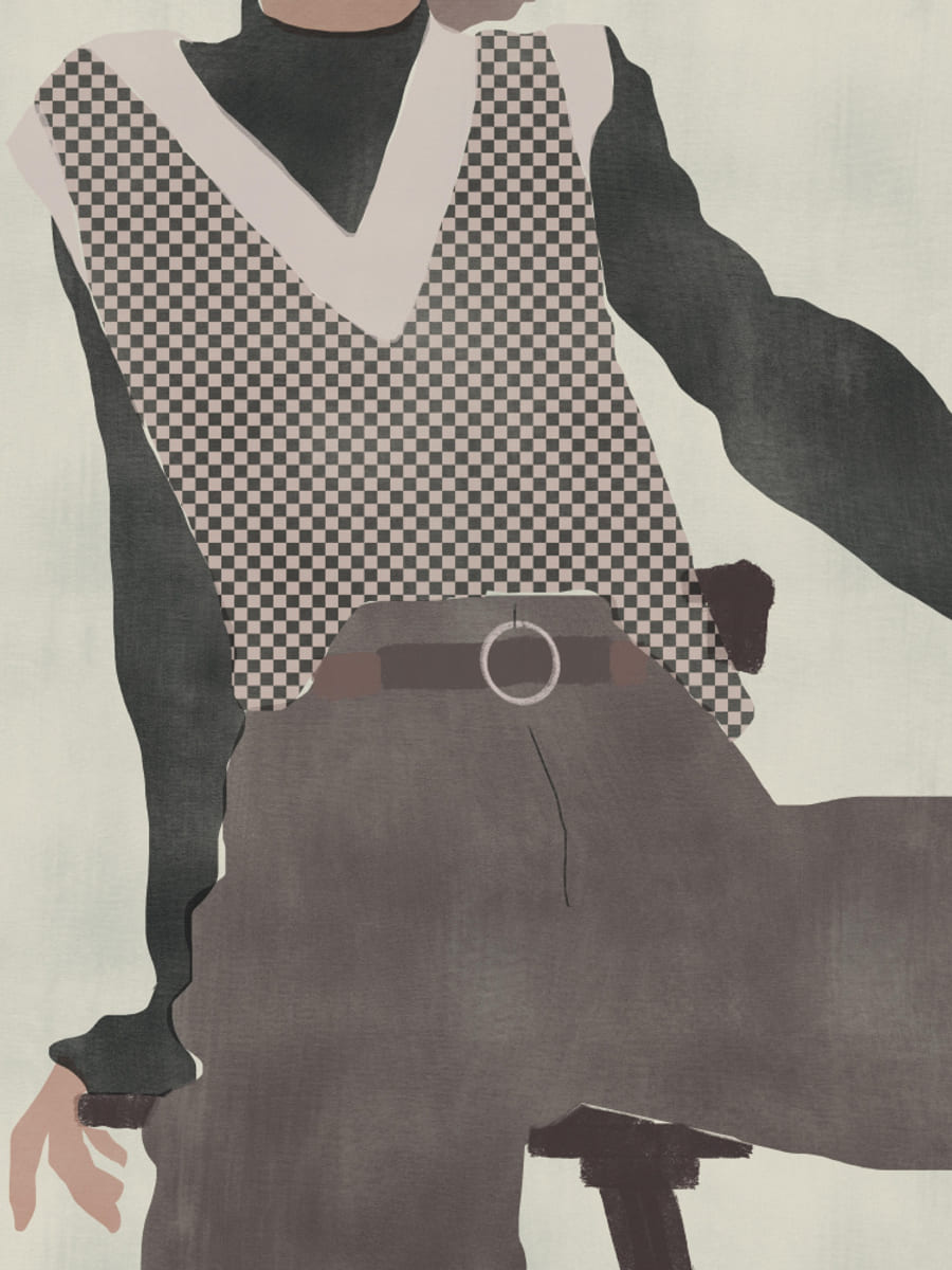 Slender Figure Poster – Poster und Kunstdruck