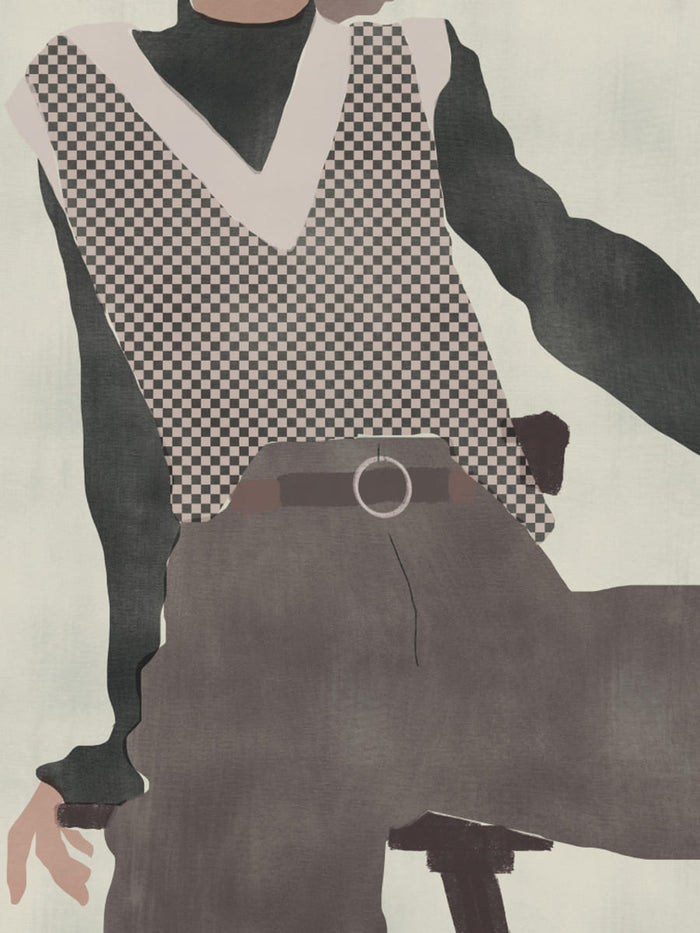 Slender Figure Poster – Poster und Kunstdruck