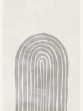 Soft Gray Rainbow Arch Poster – plakat og kunsttryk