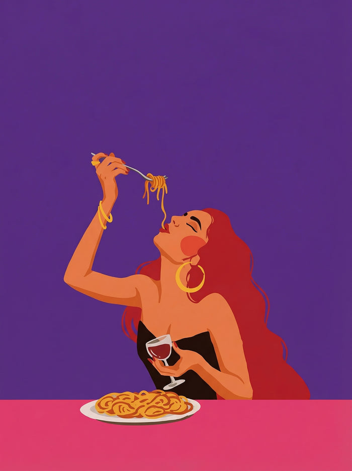 Spaghetti Bliss – poster and art print