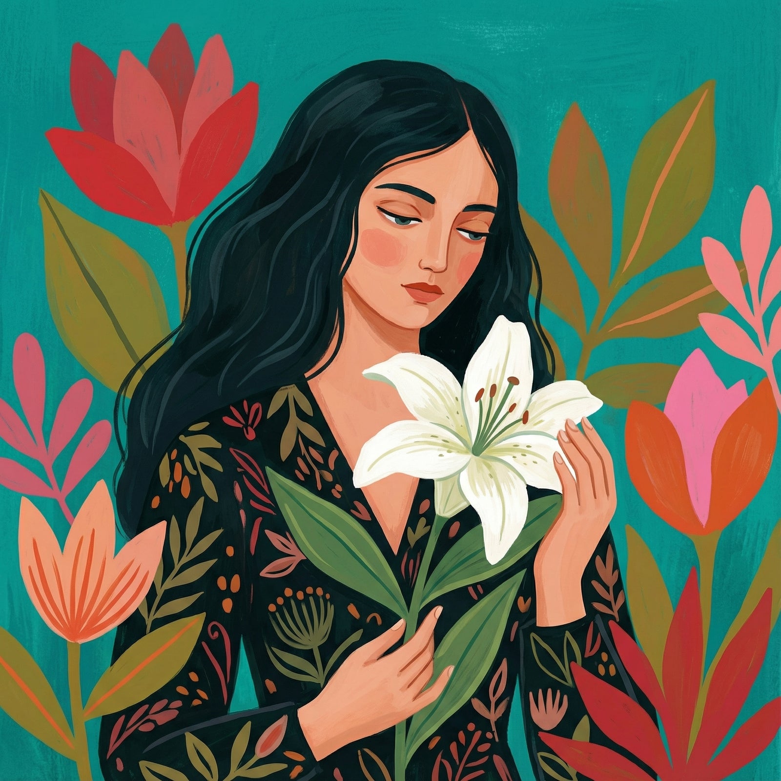 Poster in black frame