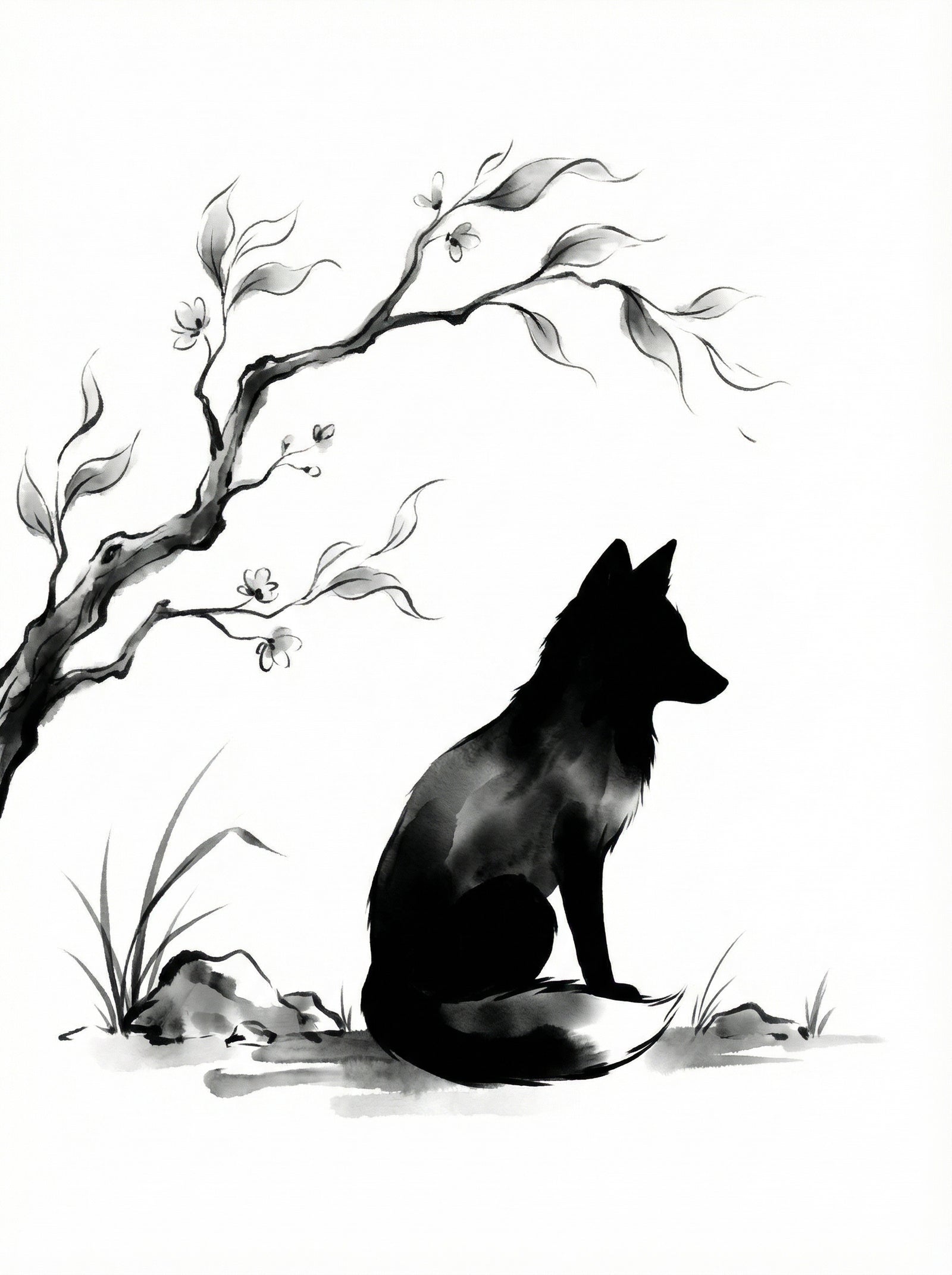 Poster in black frame
