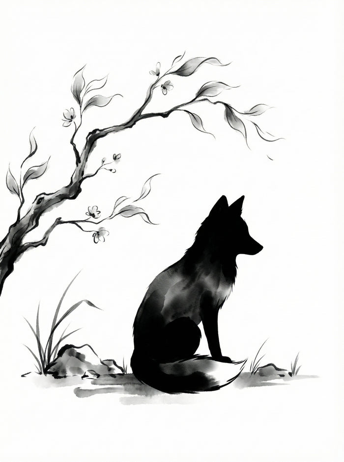 Poster in black frame