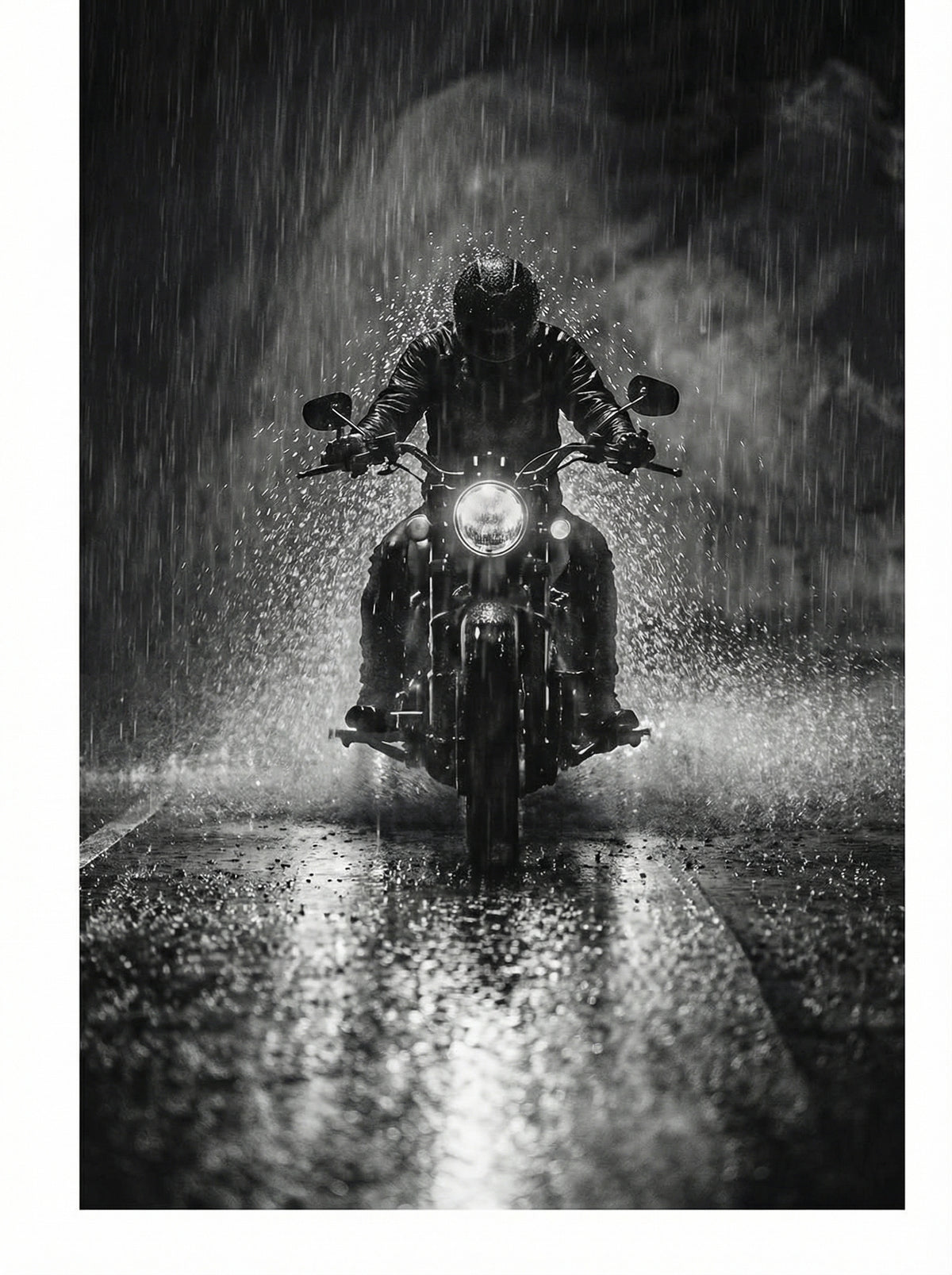Poster in black frame