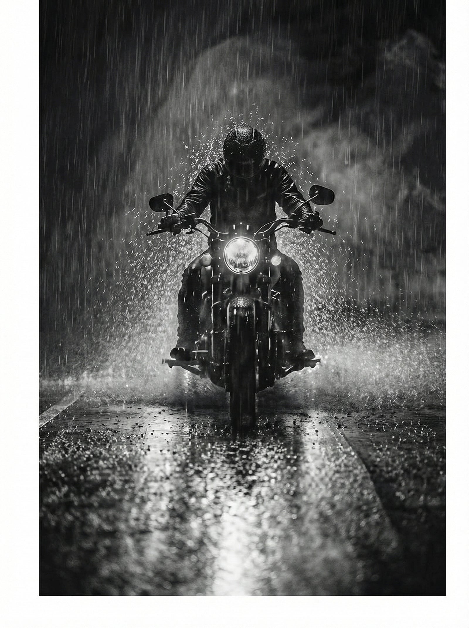 Poster in black frame