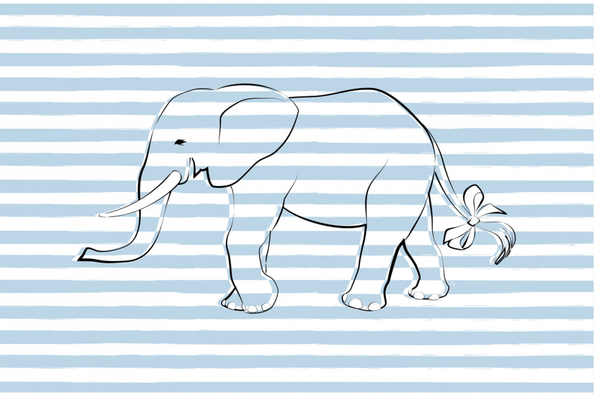 Poster Stripe Elephant – poster e stampa artistica