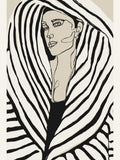 Striped Coat Poster – plakat og kunsttryk
