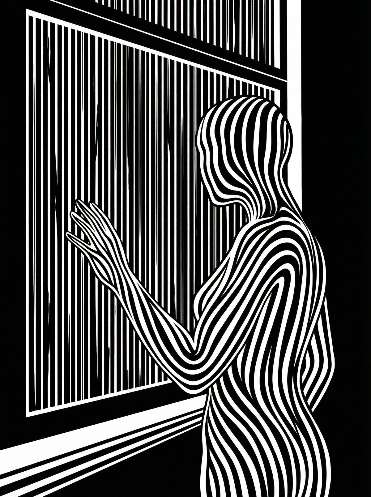 Poster in black frame
