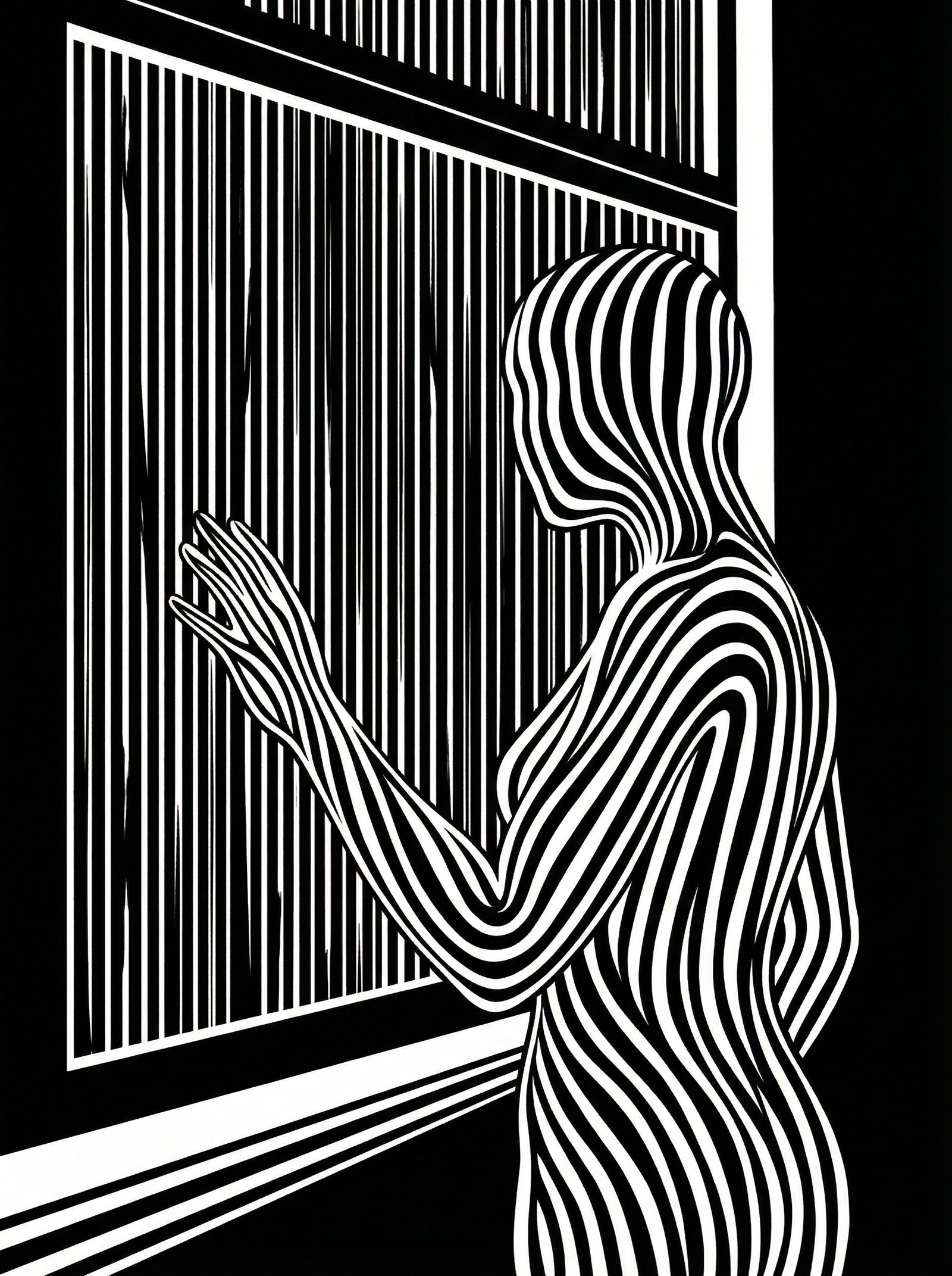 Poster in black frame