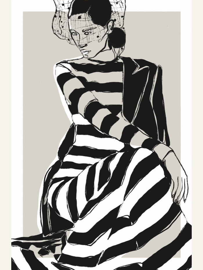 Póster Striped Dress – póster e impresión artística