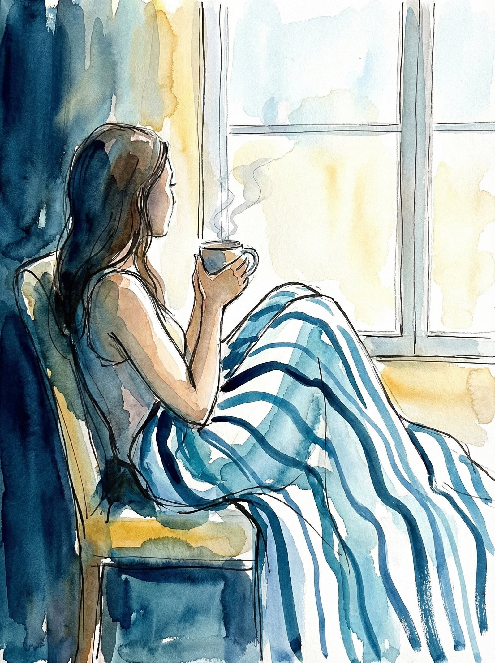 Poster in black frame