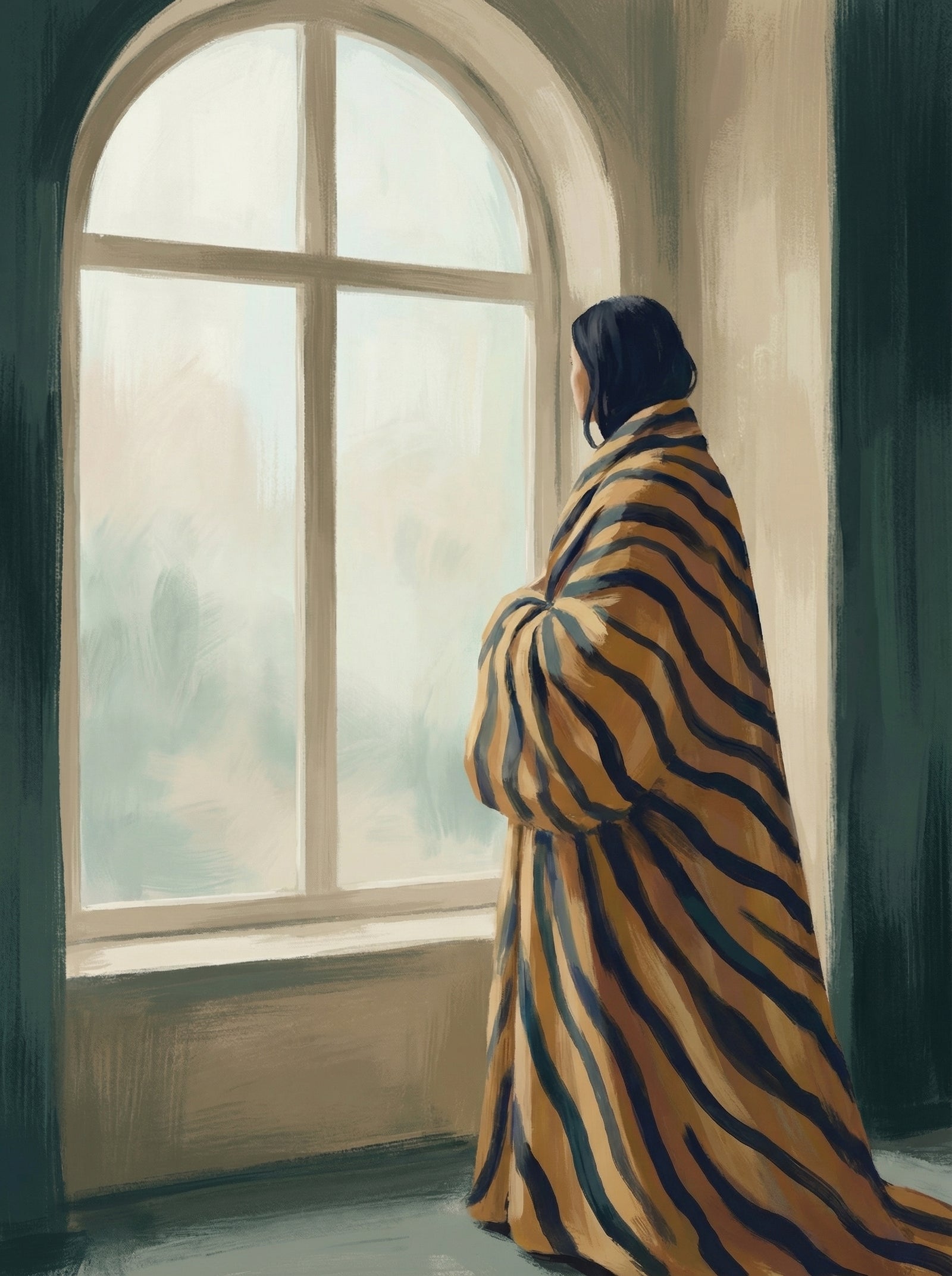 Poster in black frame