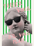 Striped Venus Poster – plakat og kunsttryk