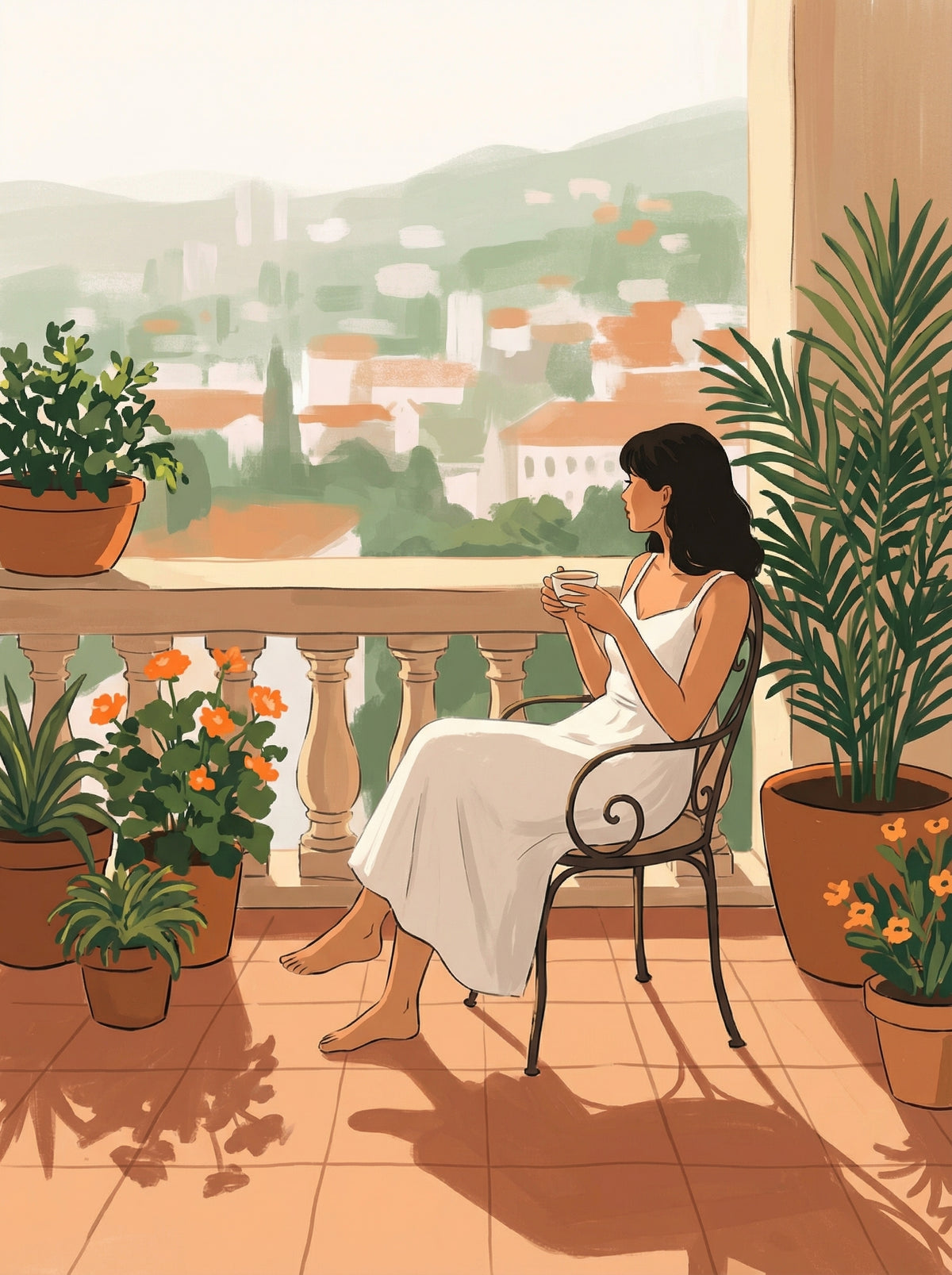 Poster in black frame