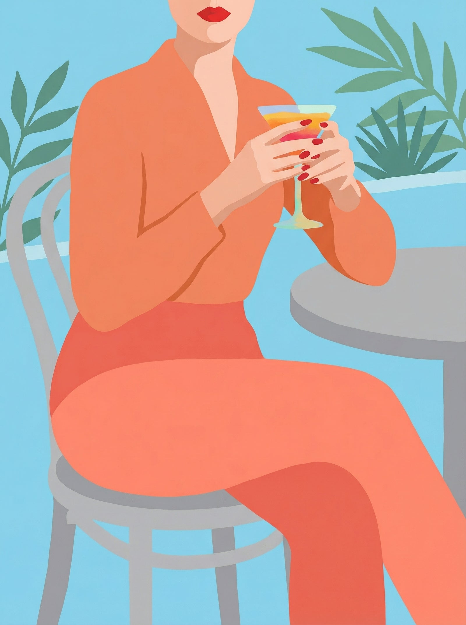 Poster in black frame