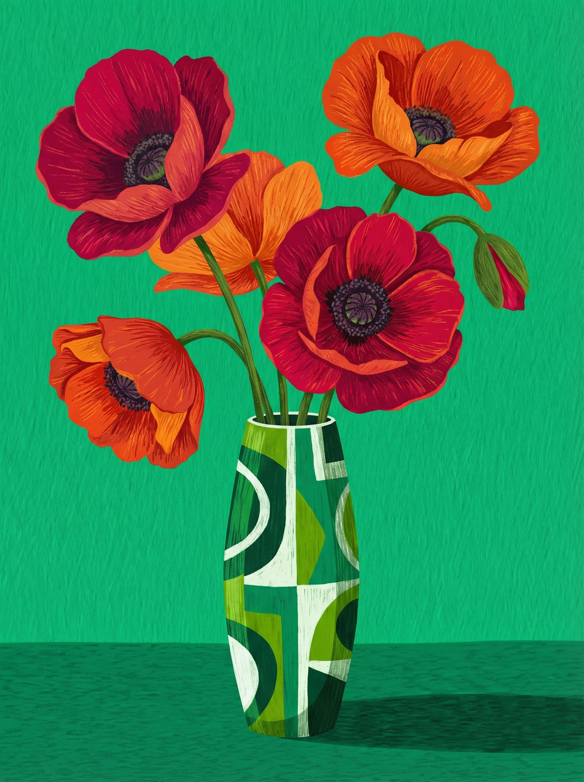 Poster in black frame