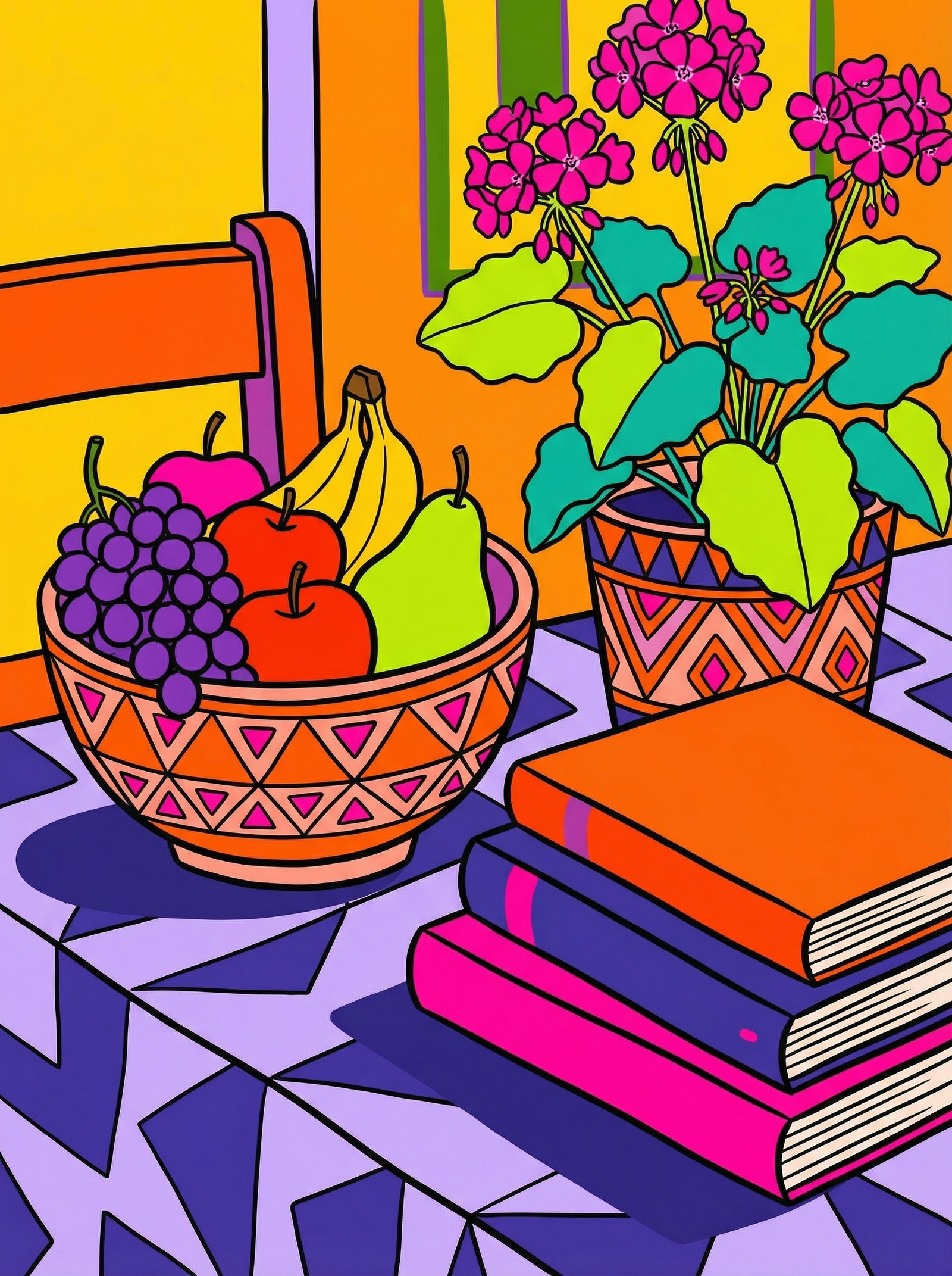 Poster in black frame