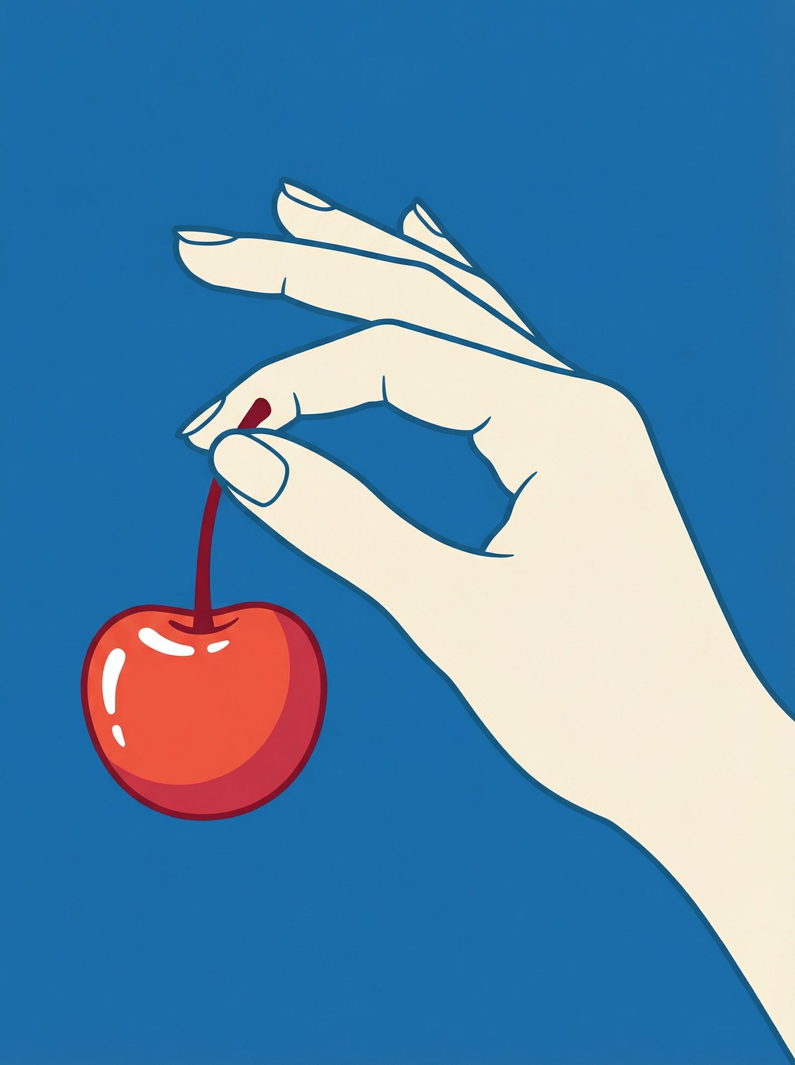 Poster in black frame