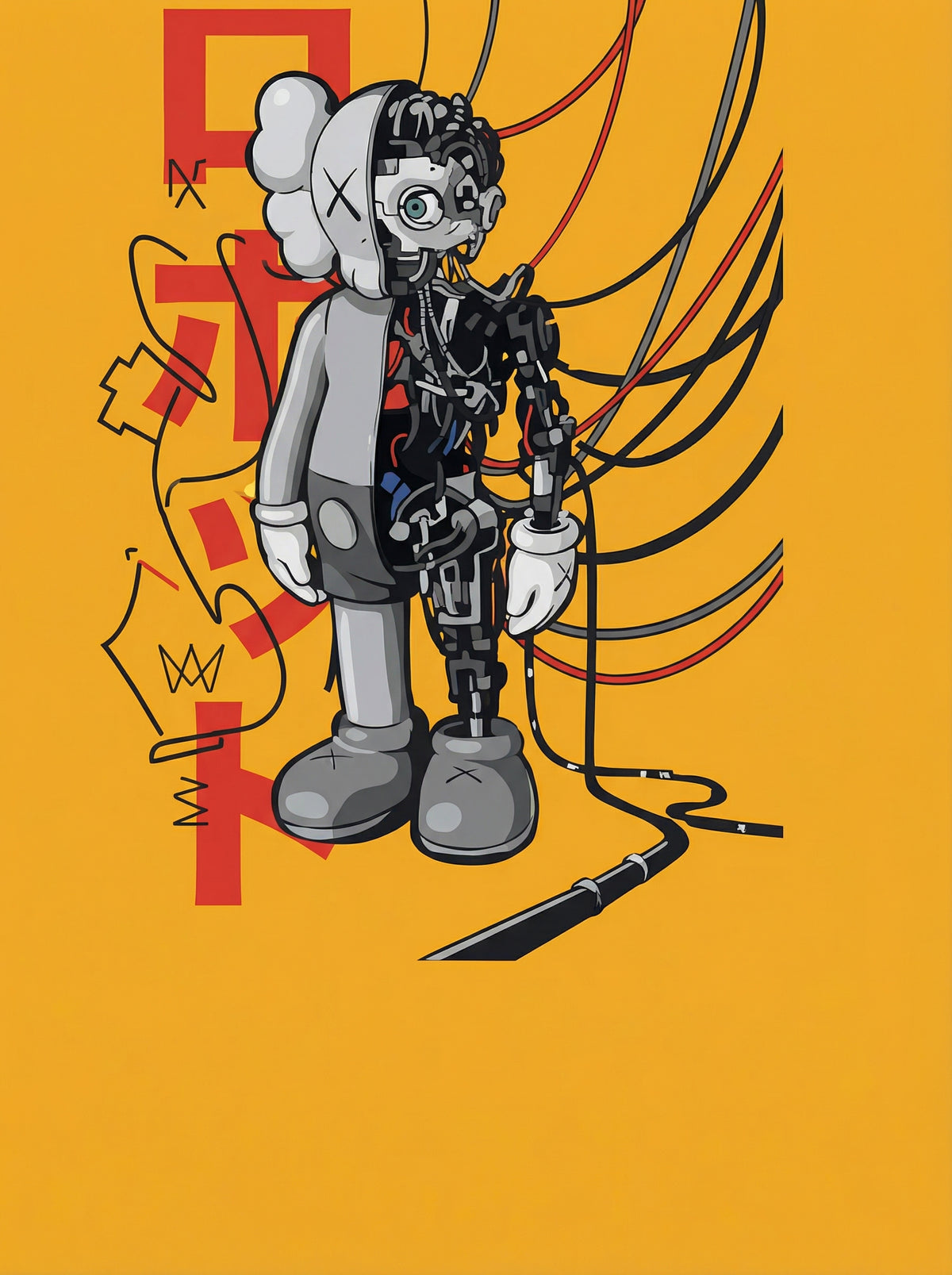 Poster in black frame