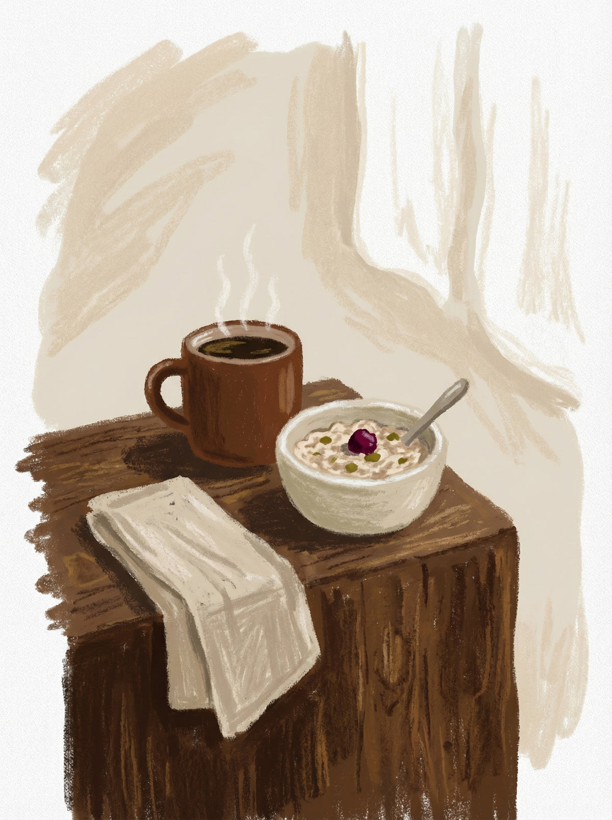 Poster in black frame