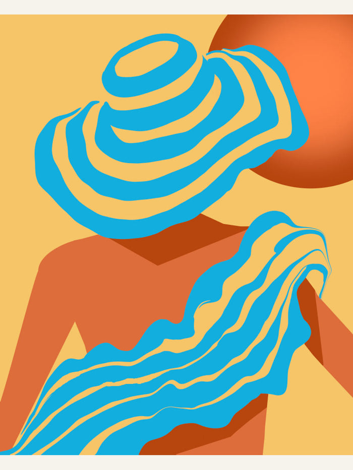 The Blue Sarong Poster – poster en kunstdruk