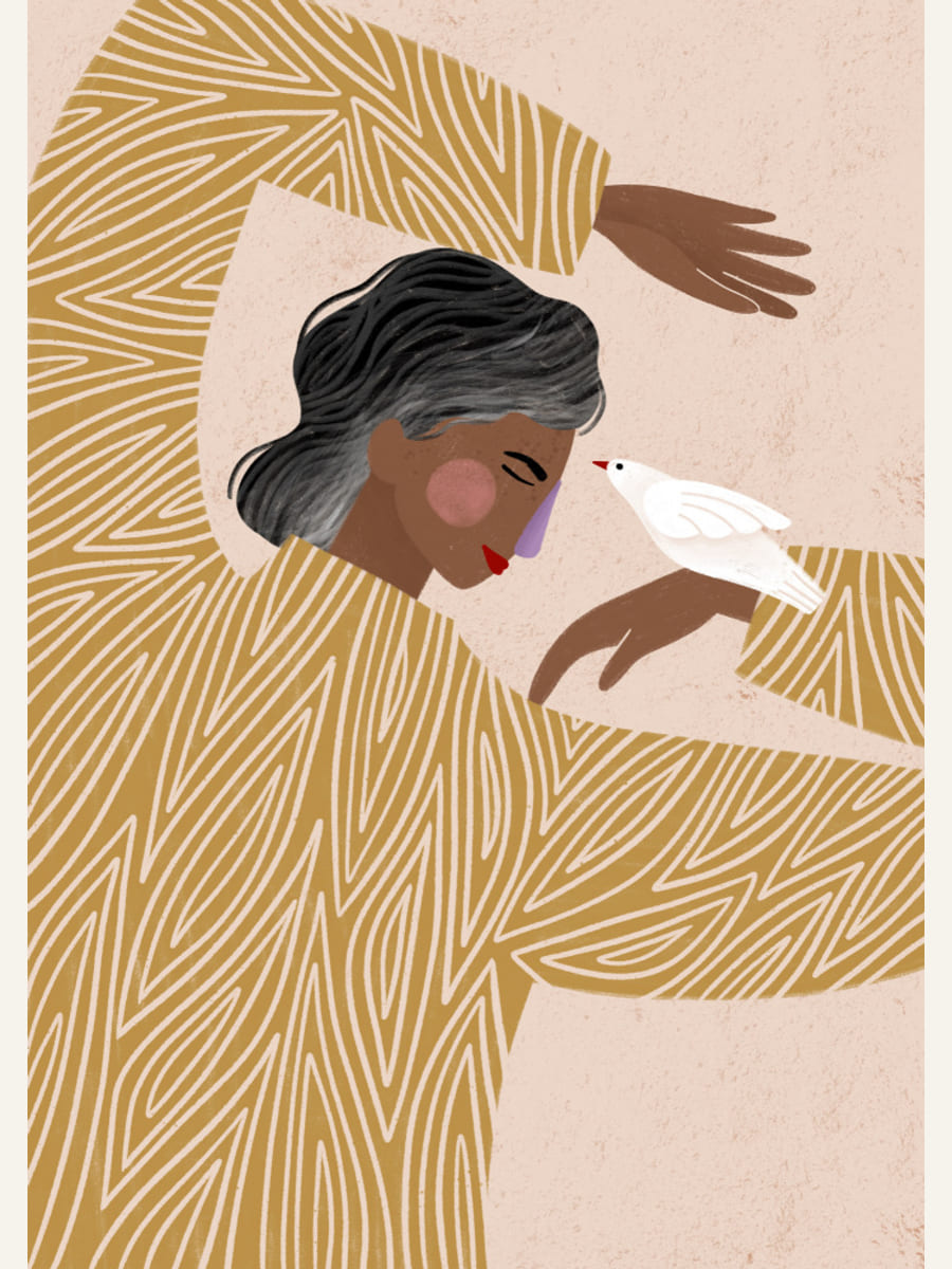 The Woman With He Bird Poster – poster and art print