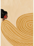 The Woman With the Yellow Stripes Poster – poster and art print