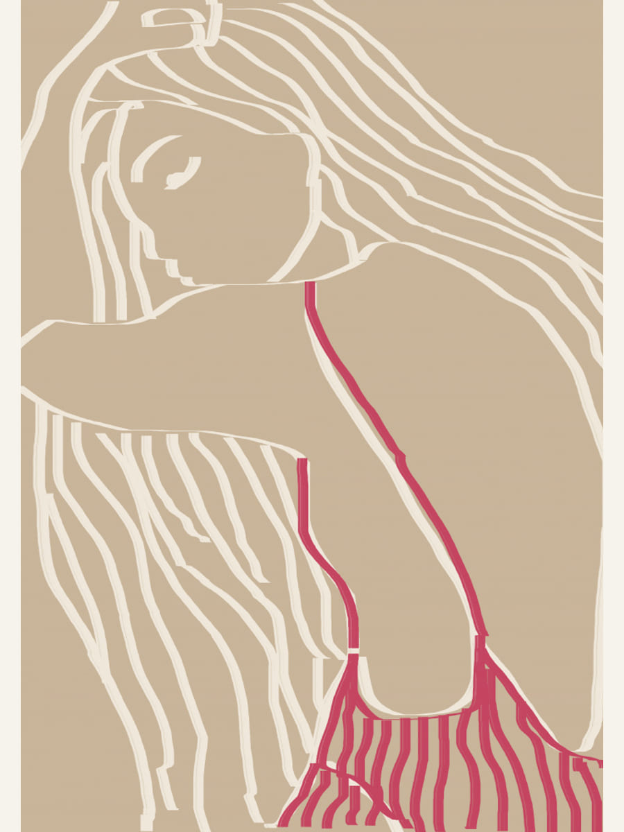 The summer girl Poster – poster and art print