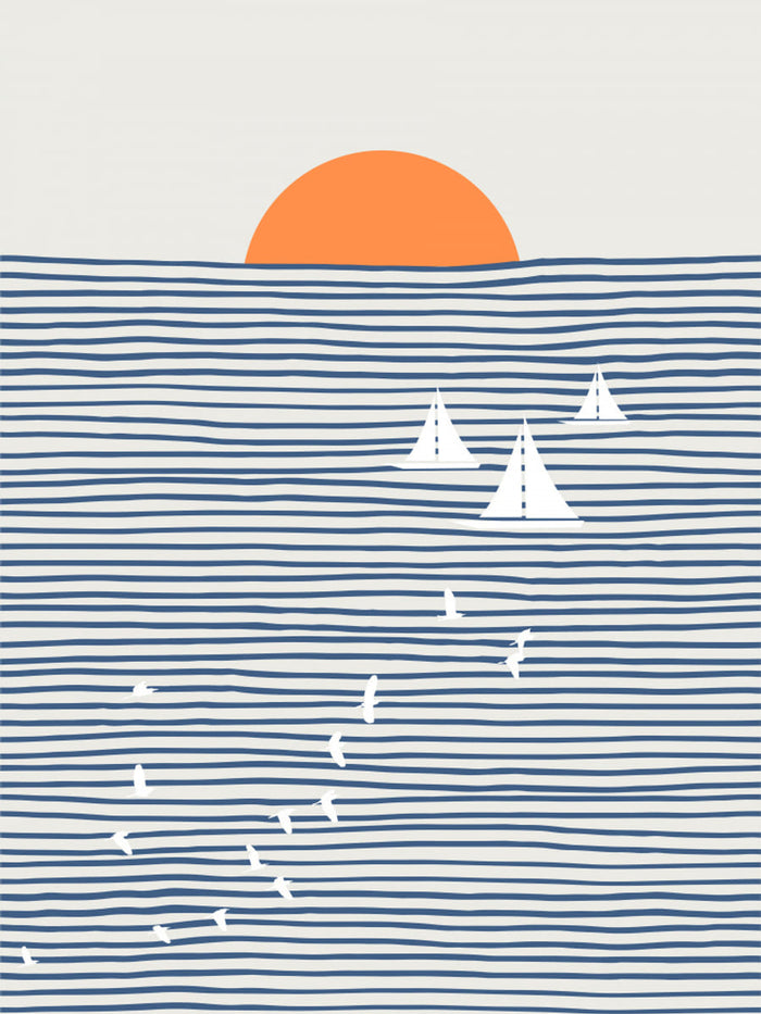 Three White Sails Poster – poster and art print