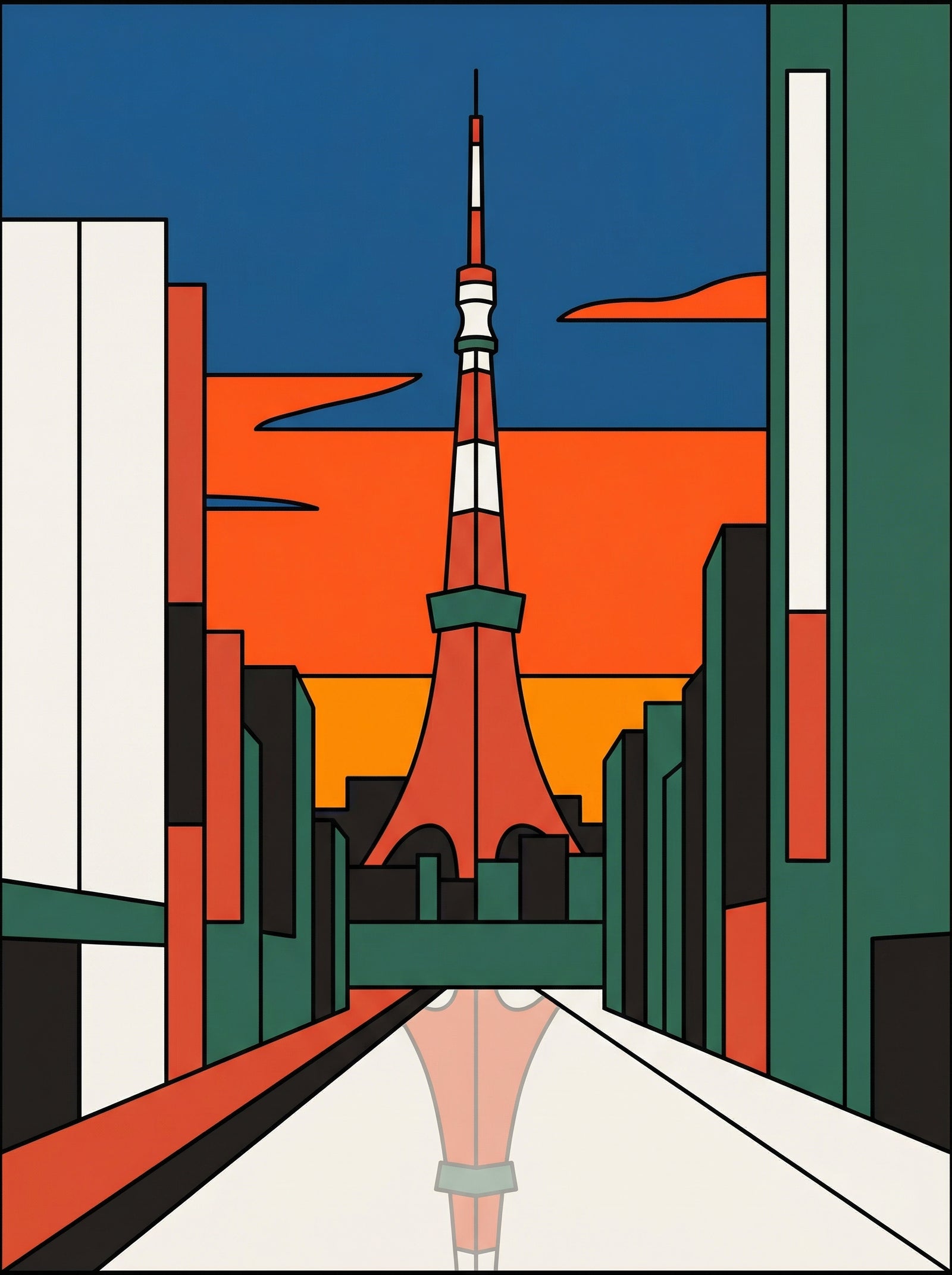 Poster in black frame