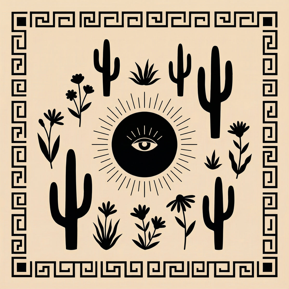 Poster in black frame