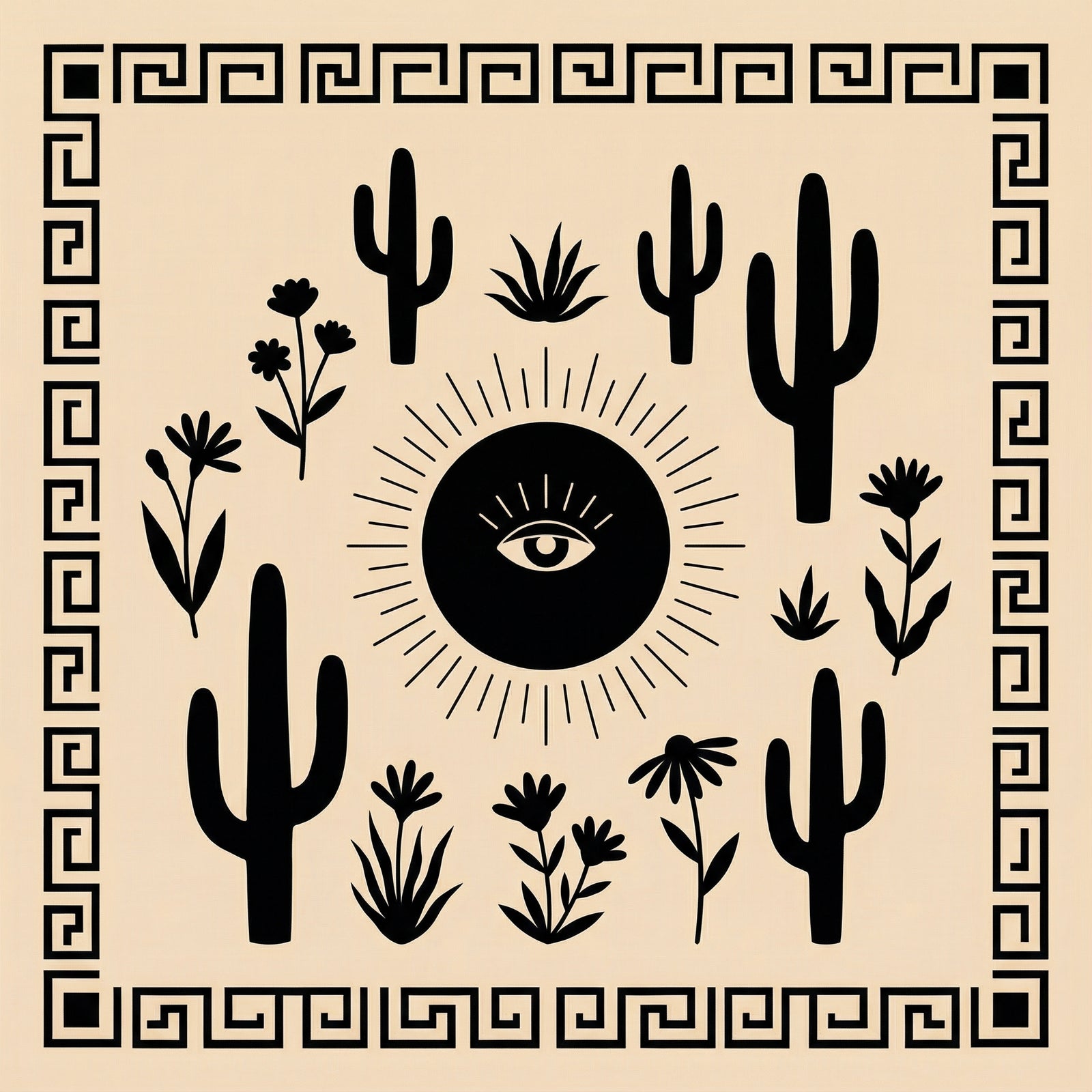 Poster in black frame