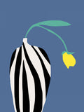 Poster Tulip In Zebra Striped Vase – poster e stampa artistica
