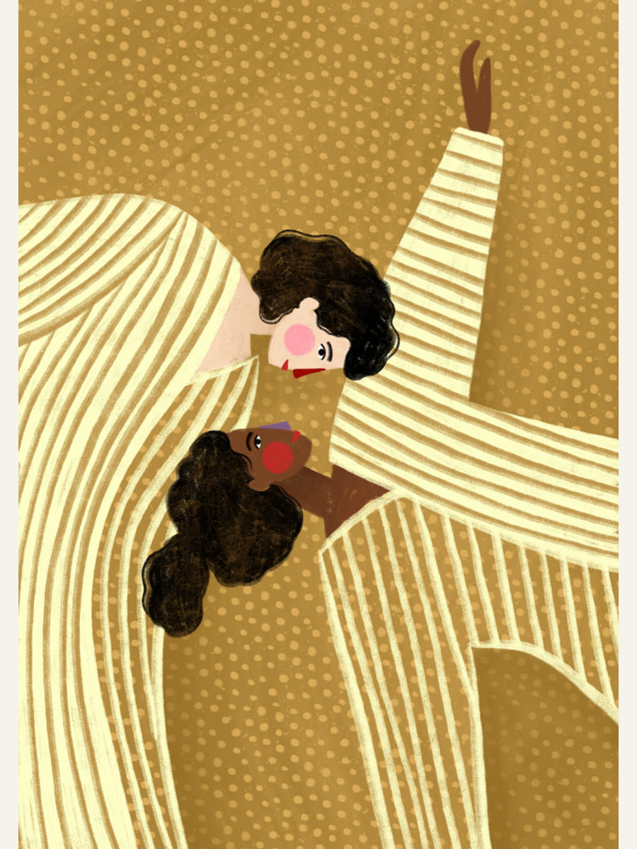 Two Line Women Poster – poster and art print