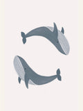 Two Whales Poster – Poster und Kunstdruck