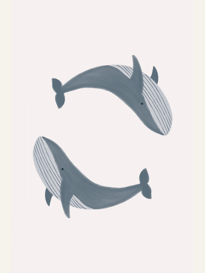 Two Whales Poster – Poster und Kunstdruck