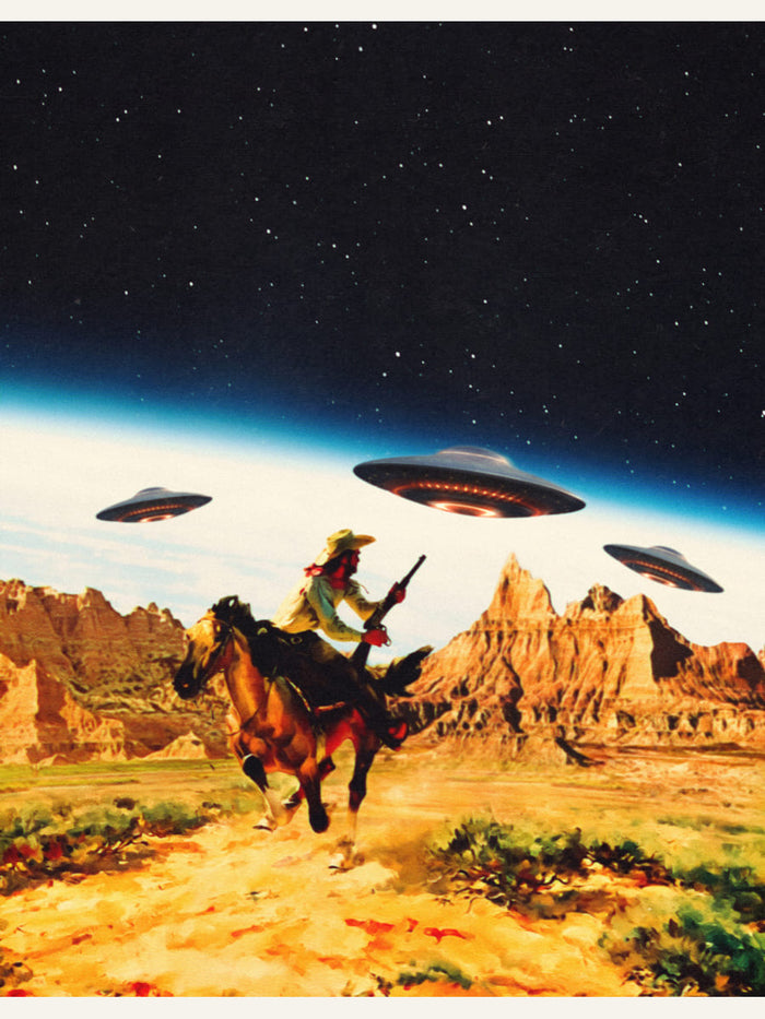 Póster UFO Space Chase – póster e impresión artística