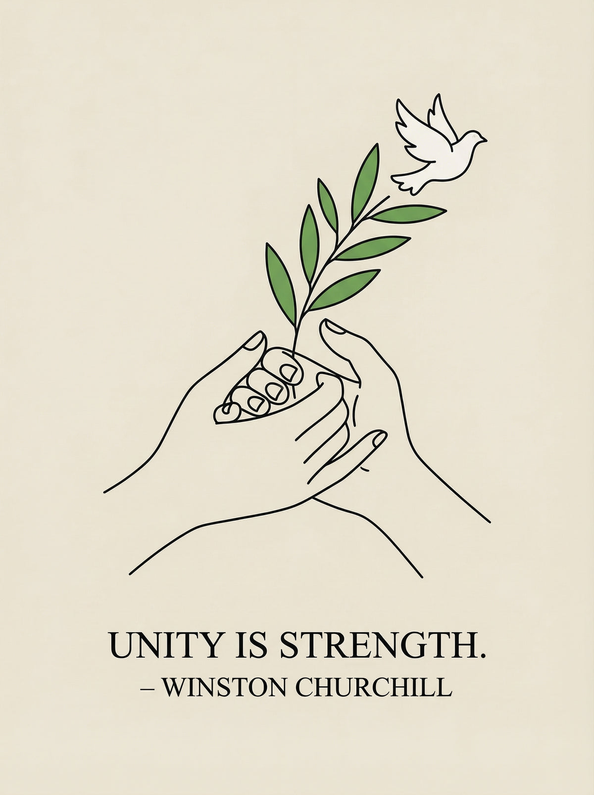 Poster in black frame