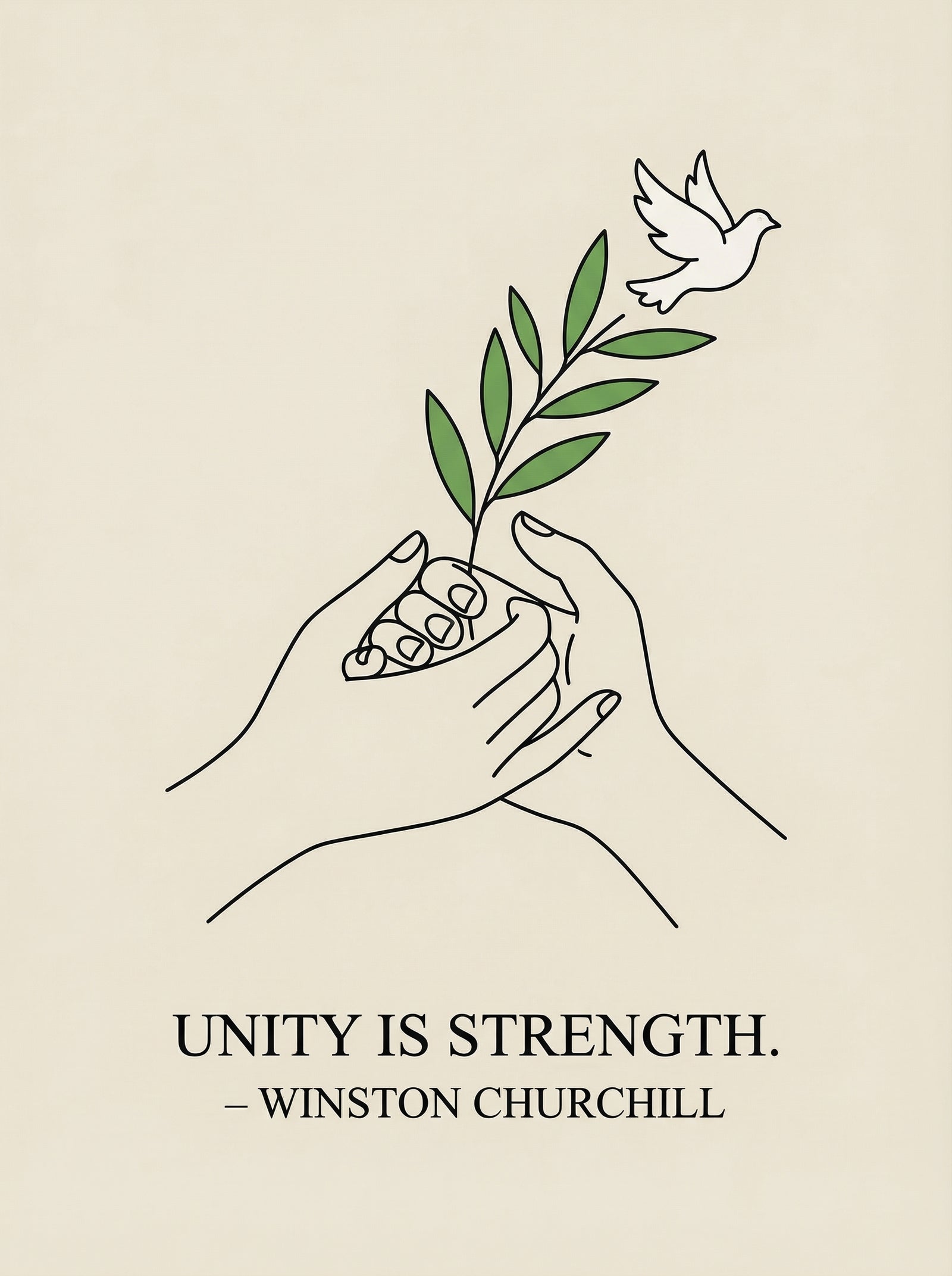 Poster in black frame