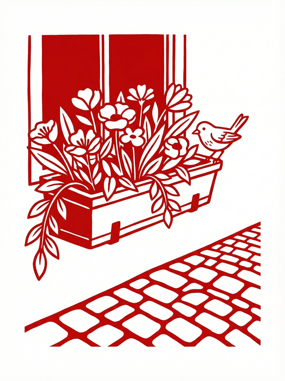 Poster in black frame