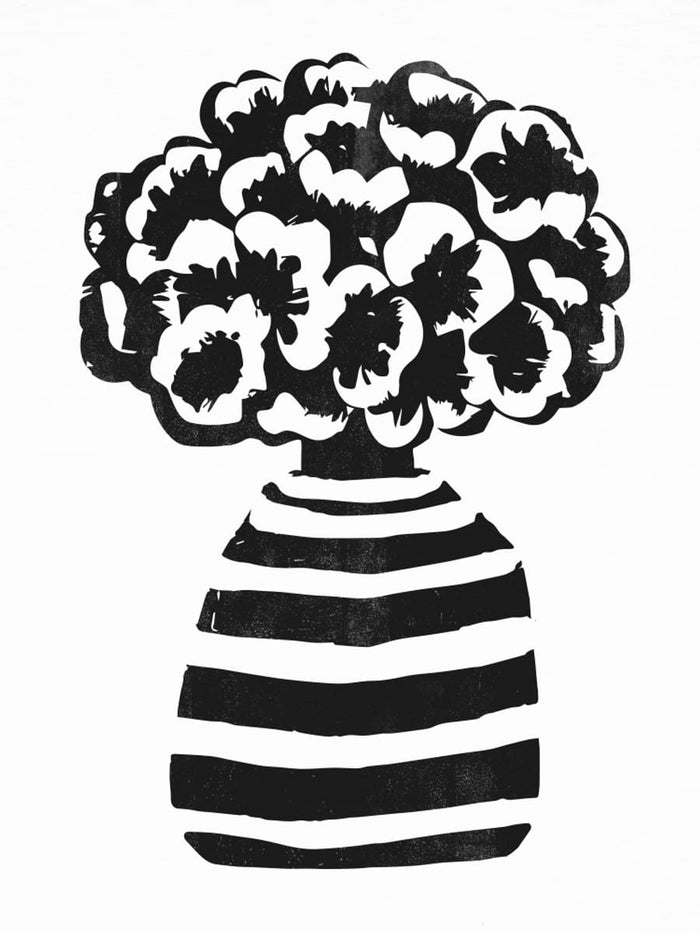 Vase Striped Poster – plakat og kunsttryk