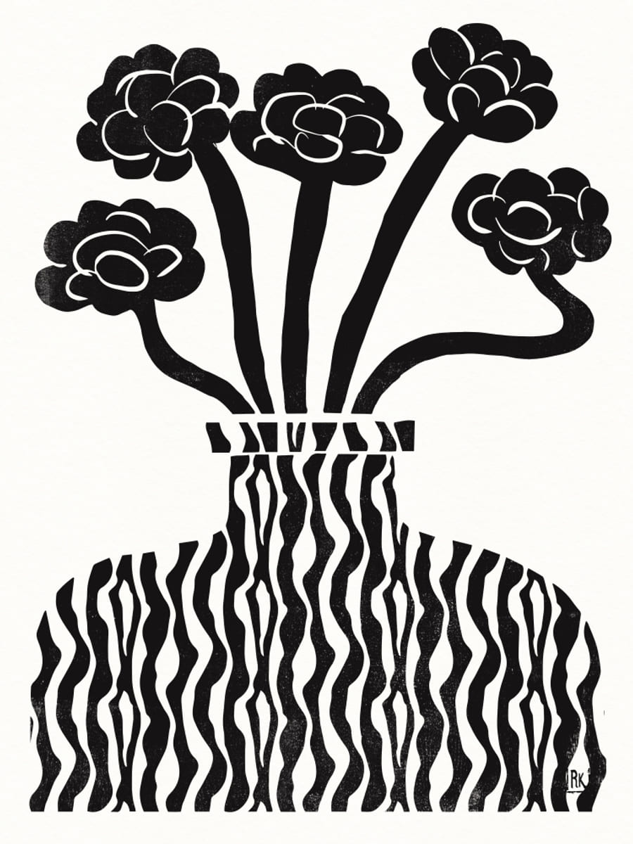 Poster Vase and Flowers 03 – poster e stampa artistica