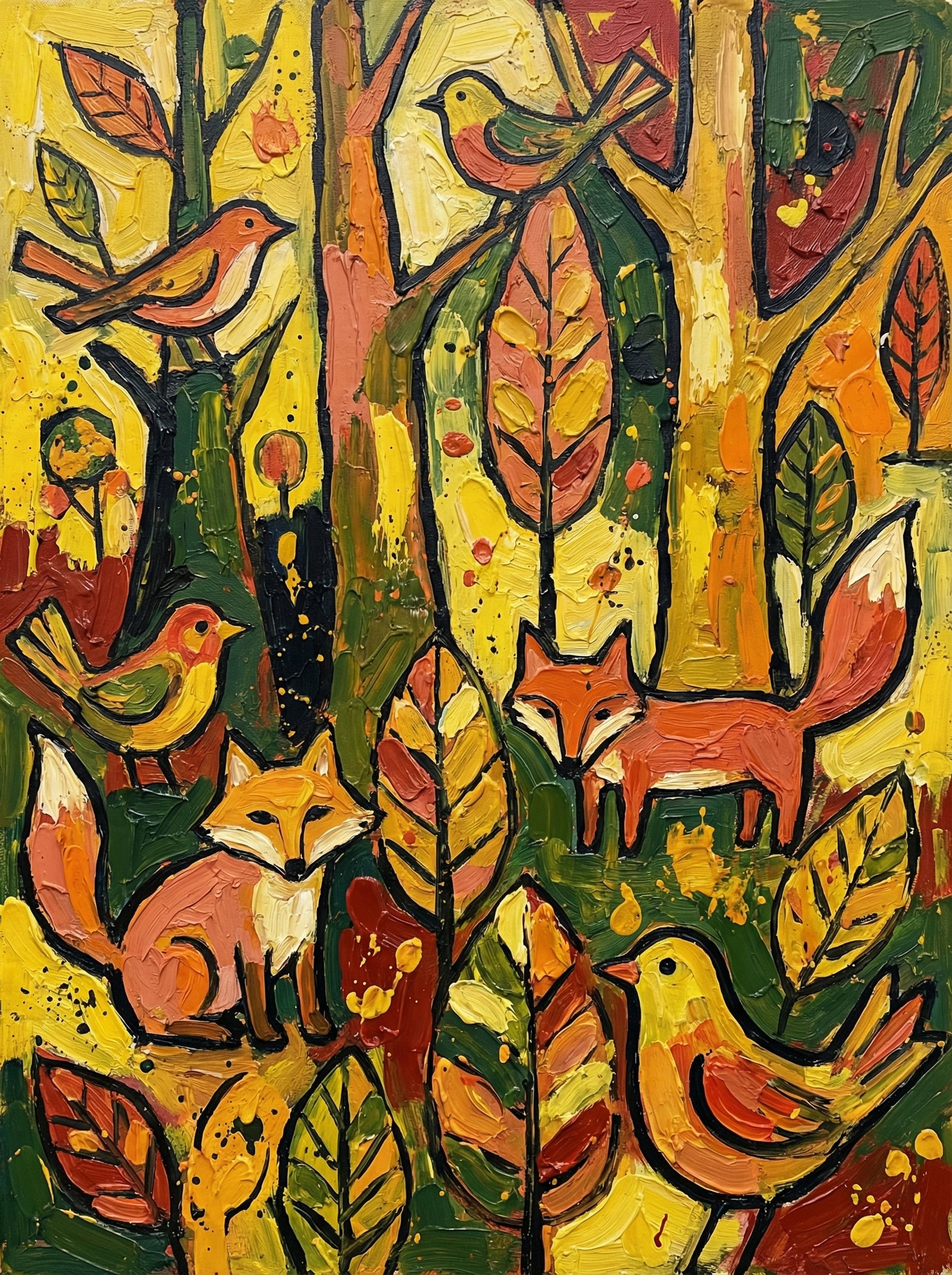 Poster in black frame