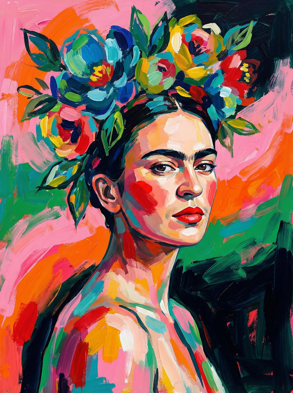 Poster in black frame