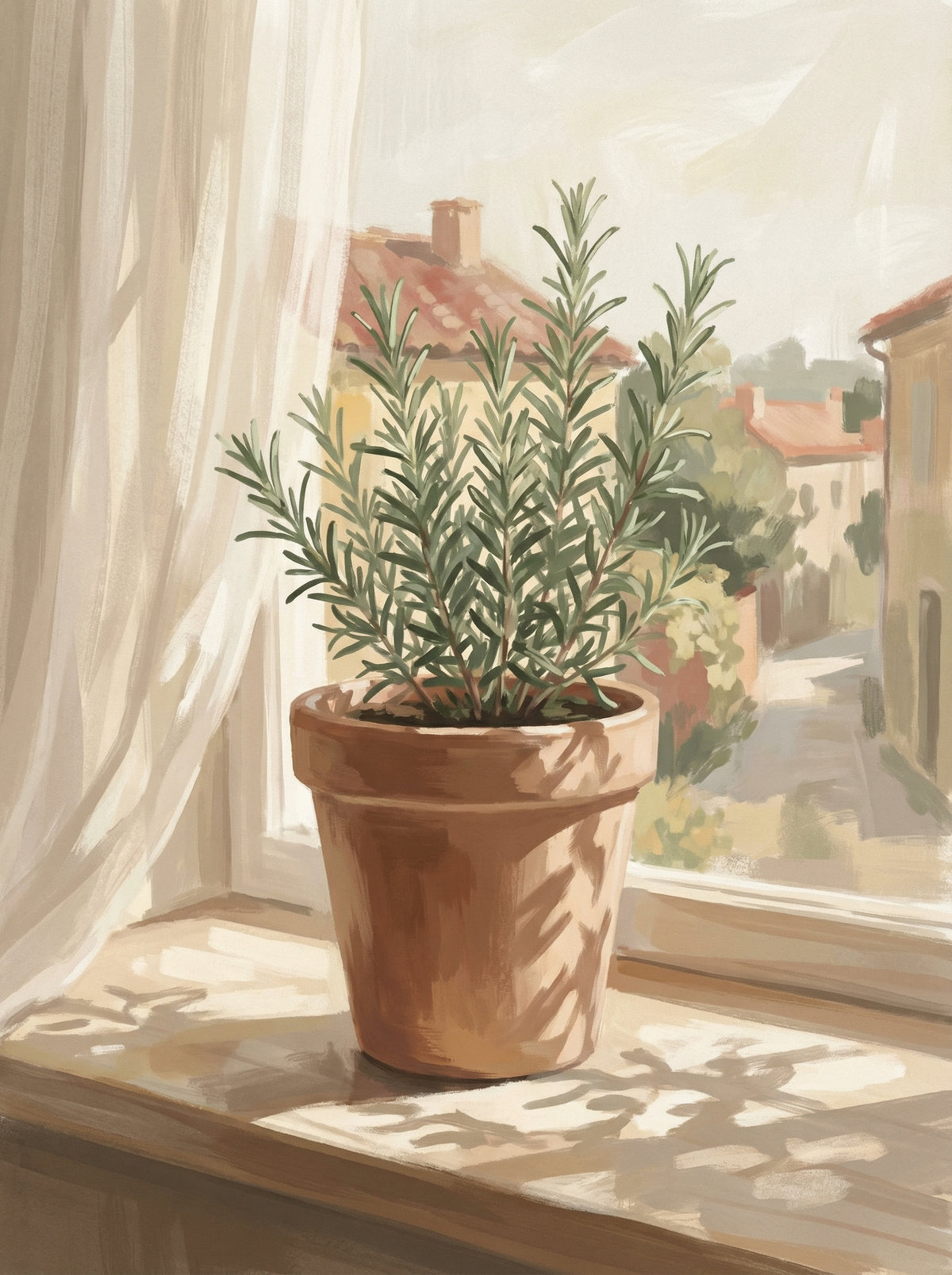 Poster in black frame